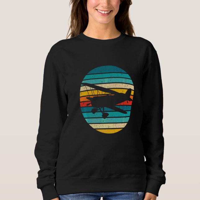 Sweatshirt Avion Pilote Rétro Volant Aviation & Vol De Modèle (Devant)
