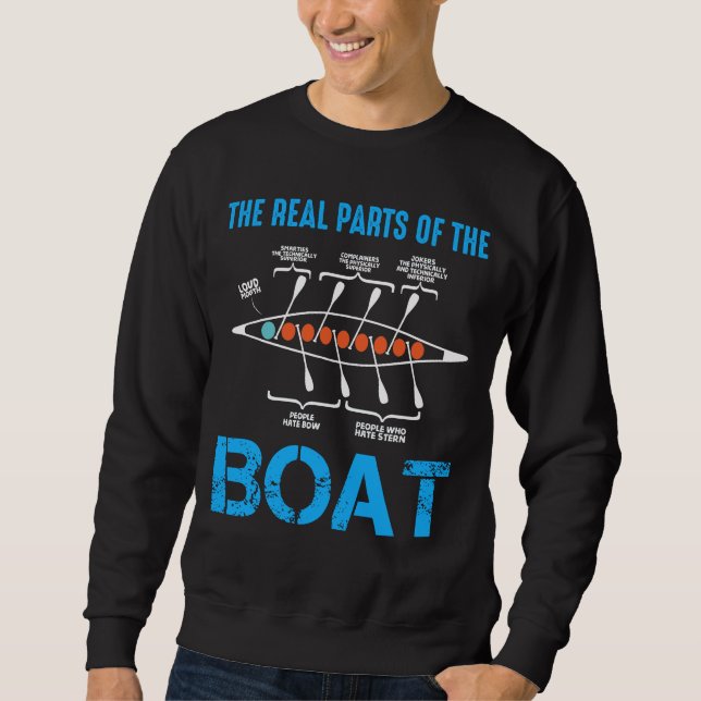 Sweatshirt Aviron Cadeau pour canot à rameur kayak Sport naut (Devant)