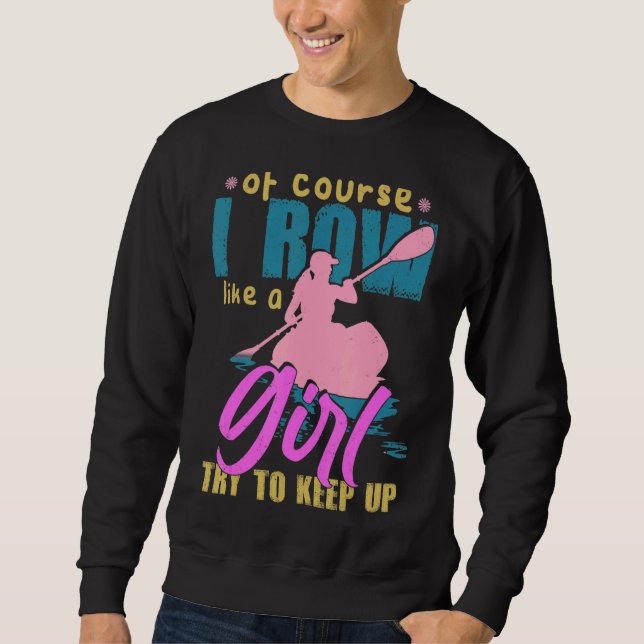 Sweatshirt Aviron Pour Les Filles, Ligne D'Aiguillage Pour Le (Devant)