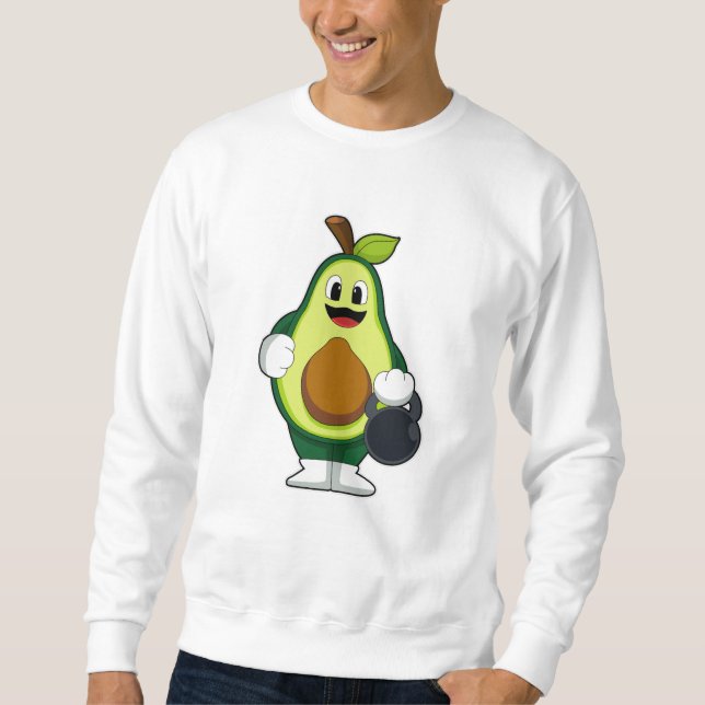 Sweatshirt Avocado à l'entraînement Strength avec Dumbbells (Devant)