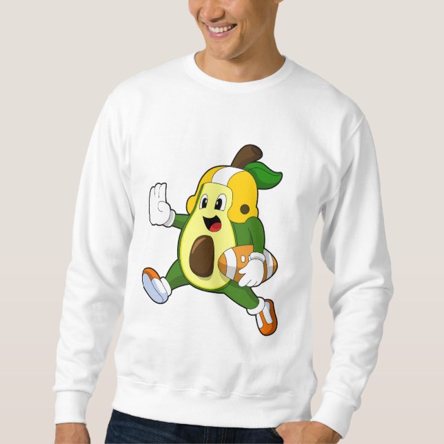 Sweatshirt Avocado au football (Devant)