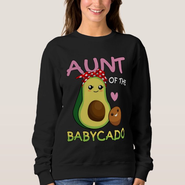 Sweatshirt Avocado Aunt Of The Baby Cado   For Aunty (Devant)