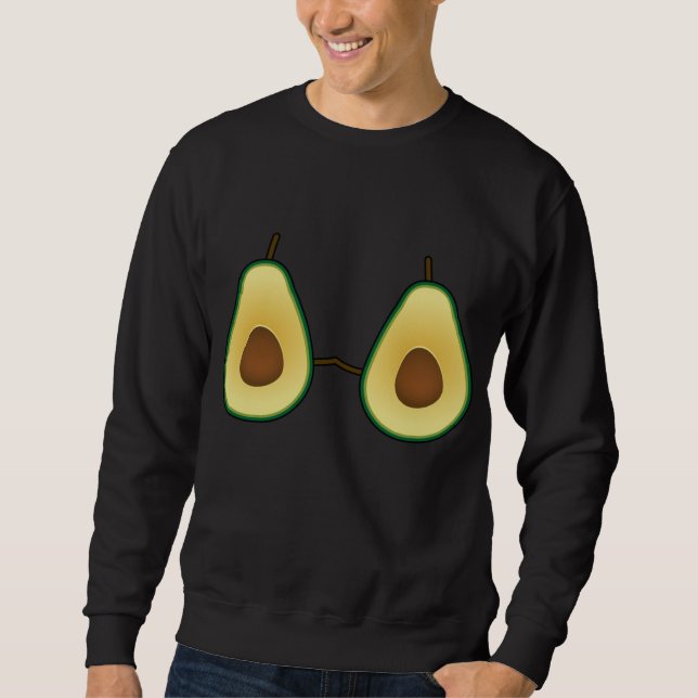 Sweatshirt Avocado Bra Costume Cute Easy Fruit Halloween (Devant)