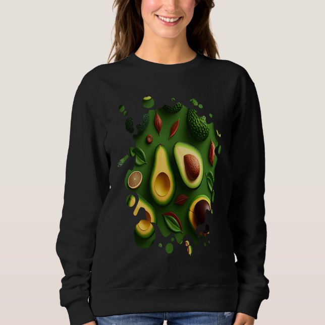 Sweatshirt Avocado Fruit  Gardening Veggies Men Women (Devant)