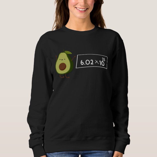 Sweatshirt Avocado  Healthy Fruit Guacamole Vegetarian Vegan  (Devant)
