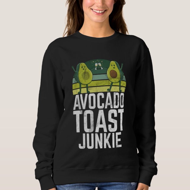 Sweatshirt Avocado Toast Junkie Avocado (Devant)
