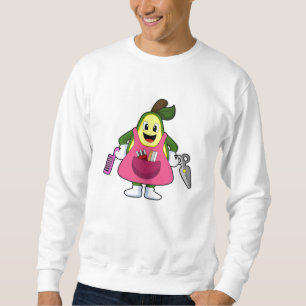 Sweatshirt Avocat coiffeur avec ciseaux et peigne
