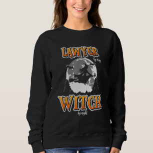 Sweatshirt Avocat d'Halloween sorcière drôle mignonne Cour de