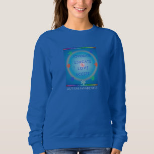 Sweatshirt Avocat Éduquer l'amour Accepter (Sensibilisation s