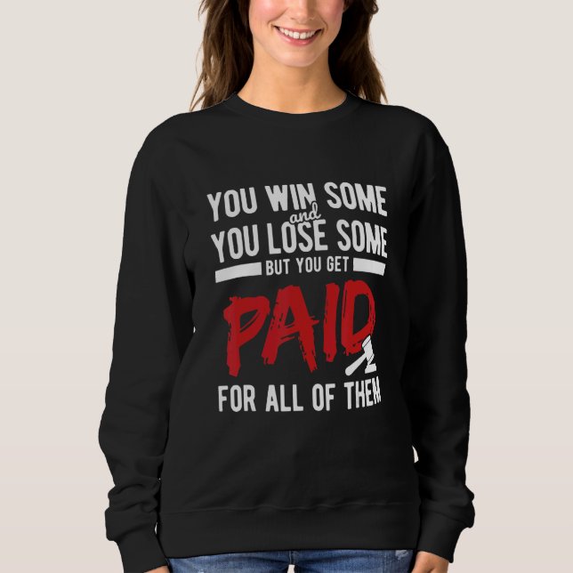 Sweatshirt Avocat étudiant en droit (Devant)