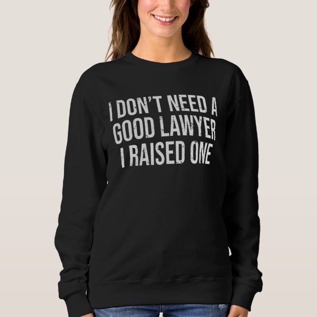 Sweatshirt Avocat Parents Père Mère Faculté de Droit (Devant)
