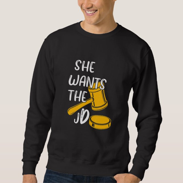 Sweatshirt Avocat Procureur Job Pride Juridique Praticien She (Devant)