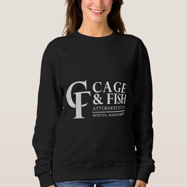 Sweatshirt Avocats En Cage Et Poisson À La Loi Inspiré Par Al (Devant)