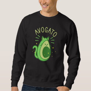 Sweatshirt Avogato Avocado Cat Foodie Lover 1