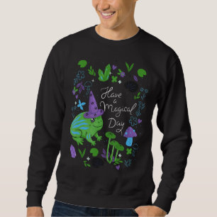 Sweatshirt Avoir Un Jour Magique Cute Esoteric Frog Animal Ar