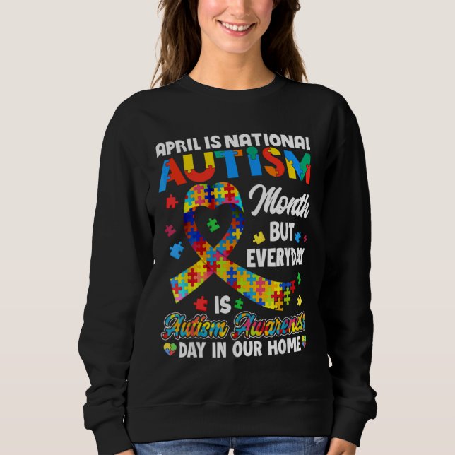 Sweatshirt Avril Est Le Mois De Sensibilisation sur l'autisme (Devant)