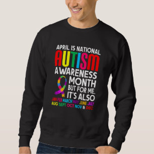 Sweatshirt Avril Est National Sensibilisation sur l'autisme M