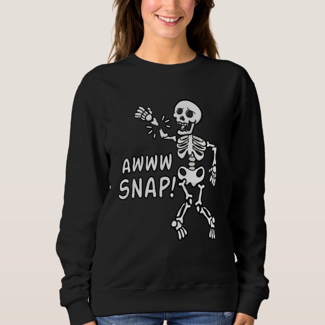 Sweatshirt Aw Arme brisée Squelette blessure poignet Surgery  (Devant)