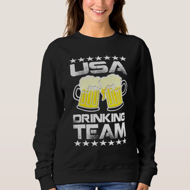 Sweatshirt Awesome Boire Beer Usa Boire Team Pour Les Mens W (Devant)