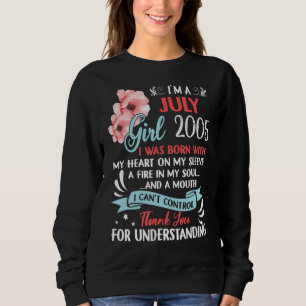 Sweatshirt Awesome Depuis 2005 17e anniversaire Je suis une f