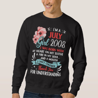 Sweatshirt Awesome Depuis 2008 14e anniversaire Je suis une f