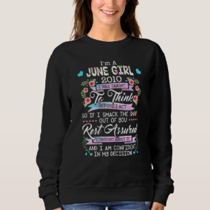 Sweatshirt Awesome Depuis 2010 12e anniversaire Je suis une J