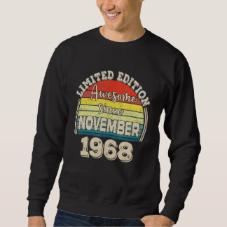 Sweatshirt Awesome depuis novembre 1968 Né en novembre Papa M