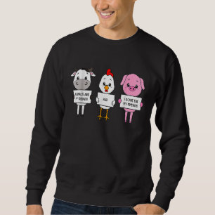 Sweatshirt Awesome Je ne mange pas Mes amis Vegan Végétarien