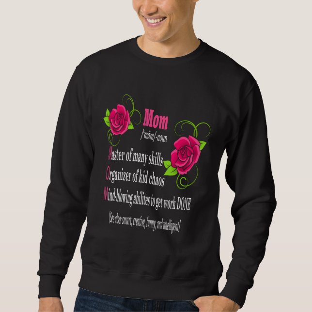 Sweatshirt Awesome Mom Mother Definition  Mother s Day  Happy (Devant)