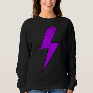 Sweatshirt Awesome Retro Distressed Front & Back PURPLE Light
