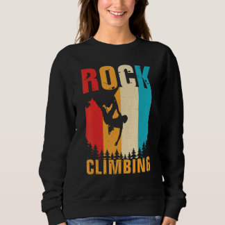 Sweatshirt Awesome Rock Escalade Retro Mountain Climber Hiker