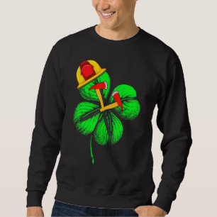 Sweatshirt Awesome Saint Patrick S Day Pompier Shamrock H