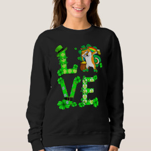 Sweatshirt Awesome Shiba Inu Saint Patrick's Day Chien Papa M