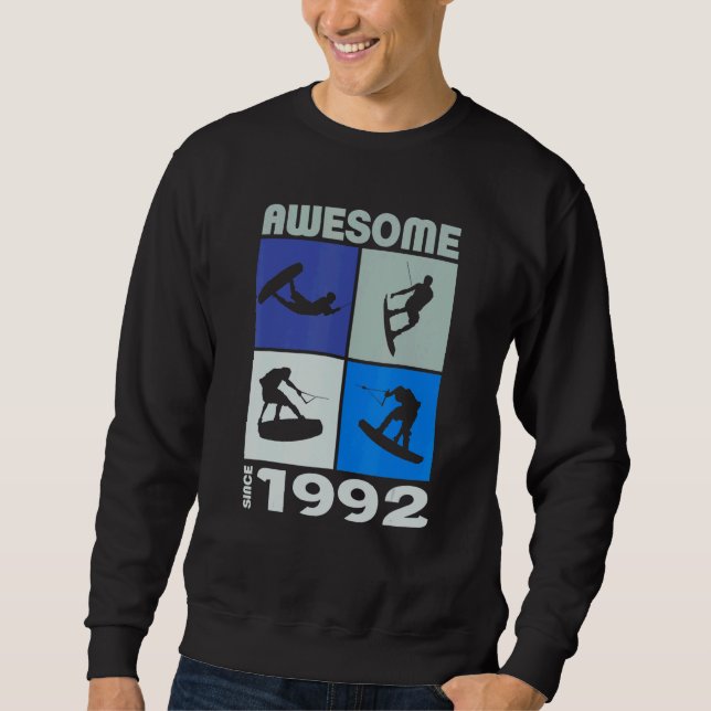 Sweatshirt Awesome since 1992  Wakeboard lifestyle (Devant)
