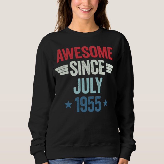 Sweatshirt Awesome Since July 1955 (Devant)