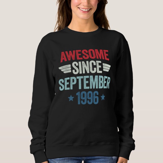 Sweatshirt Awesome Since September 1996 (Devant)