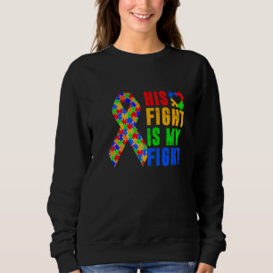 Sweatshirt Awome Son Combat Est Mon Combat Sensibilisation su