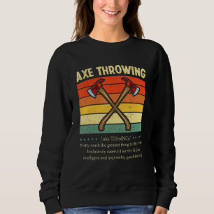 Sweatshirt Ax Thrower Definition Rétro Hatchet Ax Thrower L