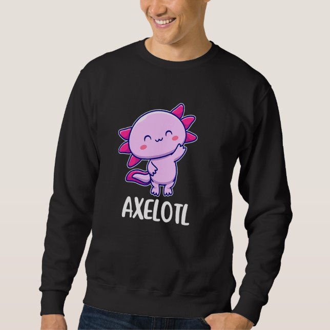 Sweatshirt Axelotl Axolotl Cute Pour Ax Ou Axel (Devant)