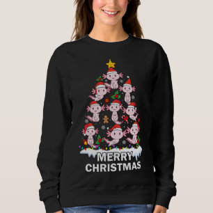 Sweatshirt Axolotl Feux de Noël Lumières Mel Axolotl Lover F