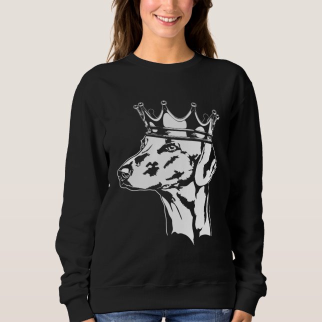 Sweatshirt Azawakh with crown dog greyhound mom  1 (Devant)