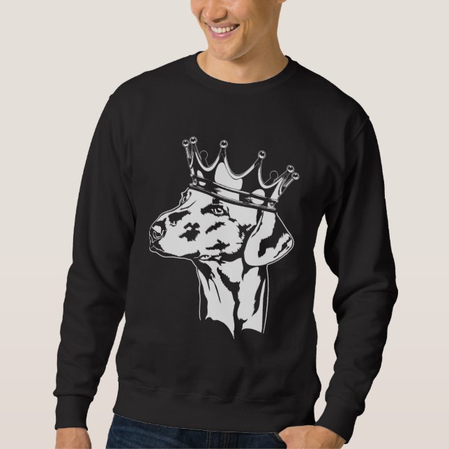Sweatshirt Azawakh with crown dog greyhound mom  1 (Devant)