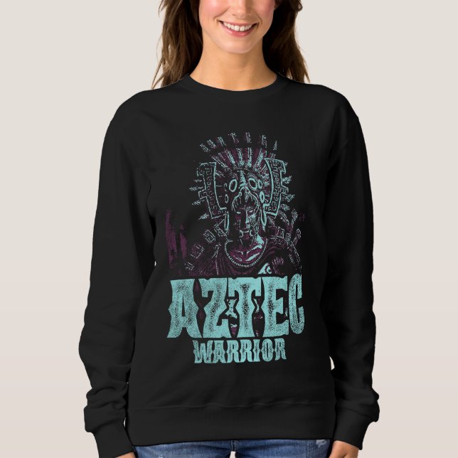 Sweatshirt Aztec Guerrier Roi Mexique Aztec Mayas natif Aztec (Devant)