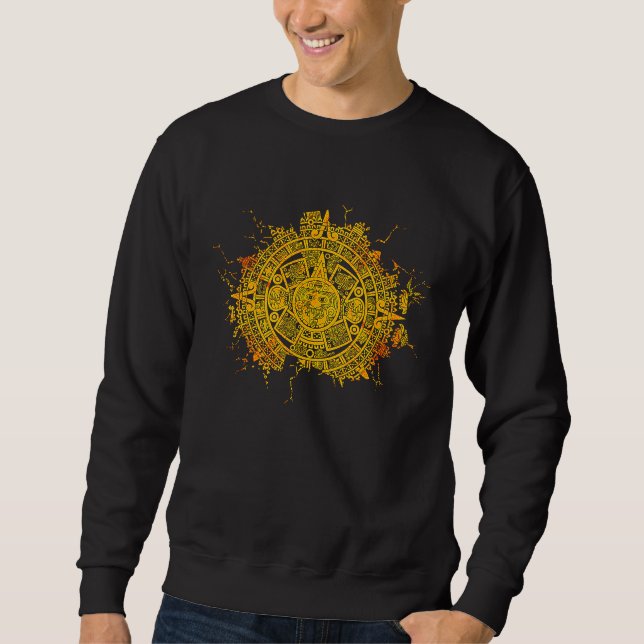 Sweatshirt Aztec Mayas Aztec Calendrier Mexique Histoire 4 (Devant)
