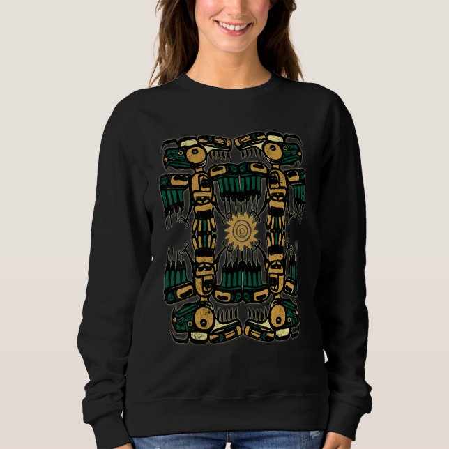 Sweatshirt Aztec Mexicaine Cool Tee Mayan Inca Love Parfait I (Devant)