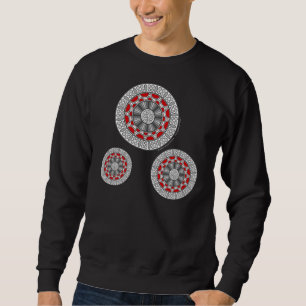 Sweatshirt Aztec rencontre une chemise noire Alien