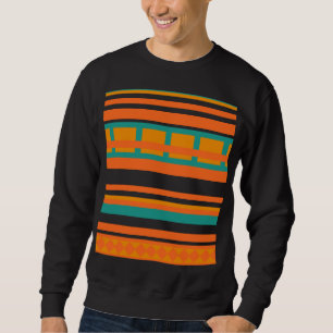 Sweatshirt aztèque rayé