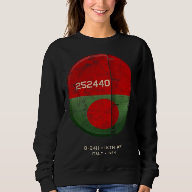 Sweatshirt B 24 Liberator WWII Italy (Devant)