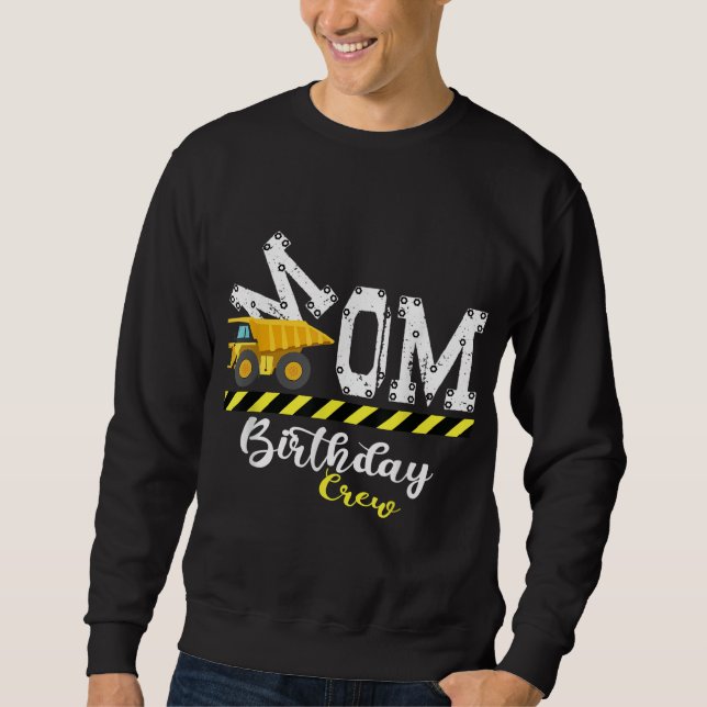 Sweatshirt B - Jour de fête Maman Anniversaire de constructio (Devant)