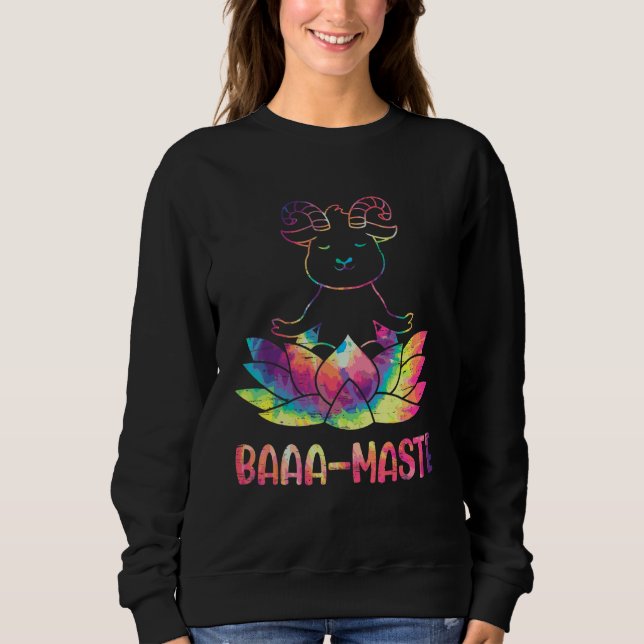 Sweatshirt Baaa-Maste Livestock Herd Yoga Meditate Farm Anima (Devant)